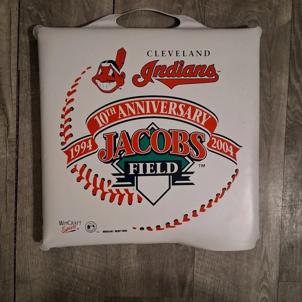 Vintage MLB Cleveland Indians Baseball Jacob's Field Seat Cushion Damaged